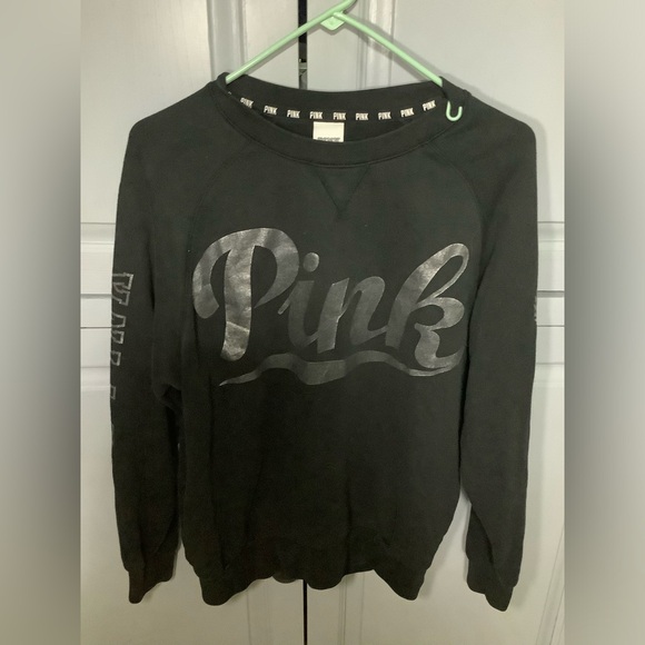 Pink Victoria Secret Sweatshirt XS With Silver Logo - Picture 1 of 5